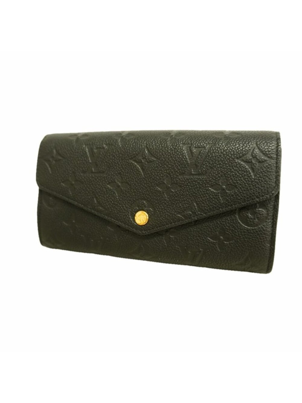 Louis Vuitton Wallet Monogram Empreinte Portefeuille Sarah Noir